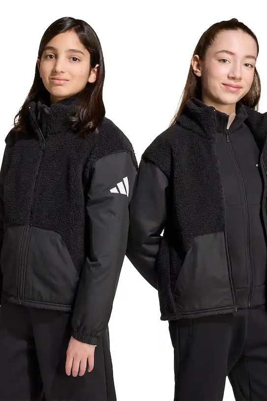 adidas kurtka dziecięca nieocieplane czarny JL7400