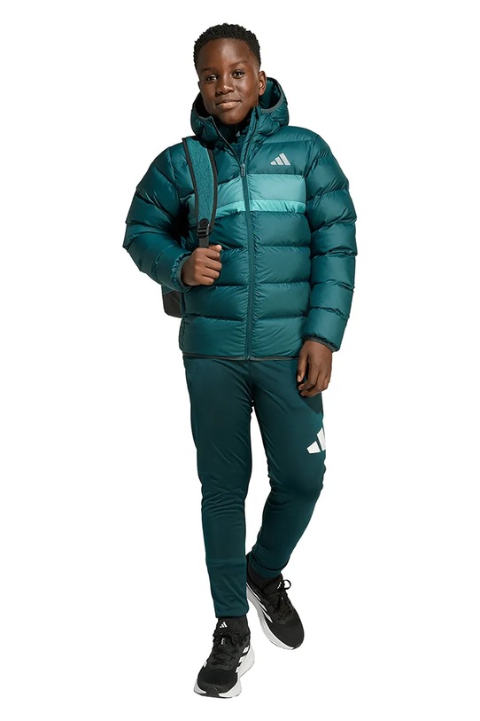 Παιδικό μπουφάν adidas JL7437 πράσινο