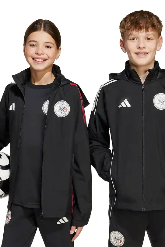 adidas Performance geacă copii AJAX cu captuseala negru JN0245