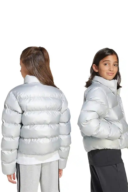 Παιδικό μπουφάν adidas JM1670 ασημί AW25