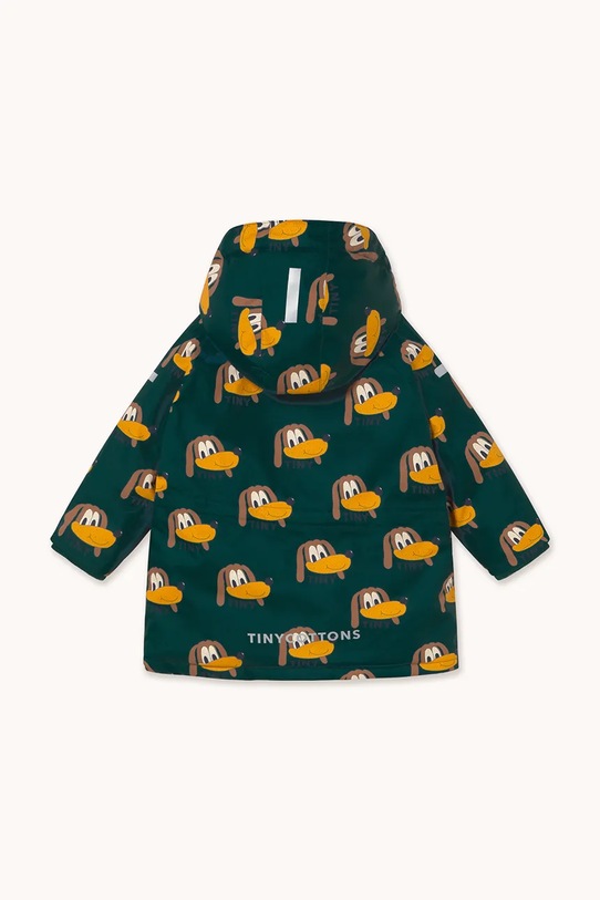 Chłopiec Tinycottons kurtka dziecięca DOGS SNOW JACKET AW25.041 turkusowy