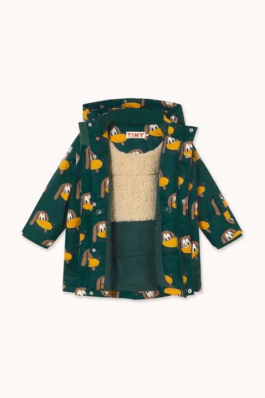 Tinycottons kurtka dziecięca DOGS SNOW JACKET turkusowy AW25.041