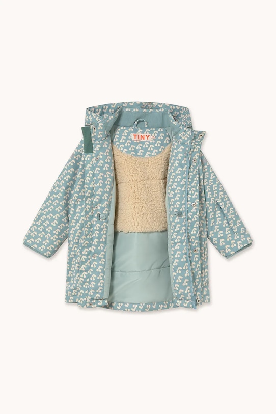 Tinycottons kurtka dziecięca CHERRIES SNOW JACKET niebieski AW25.051