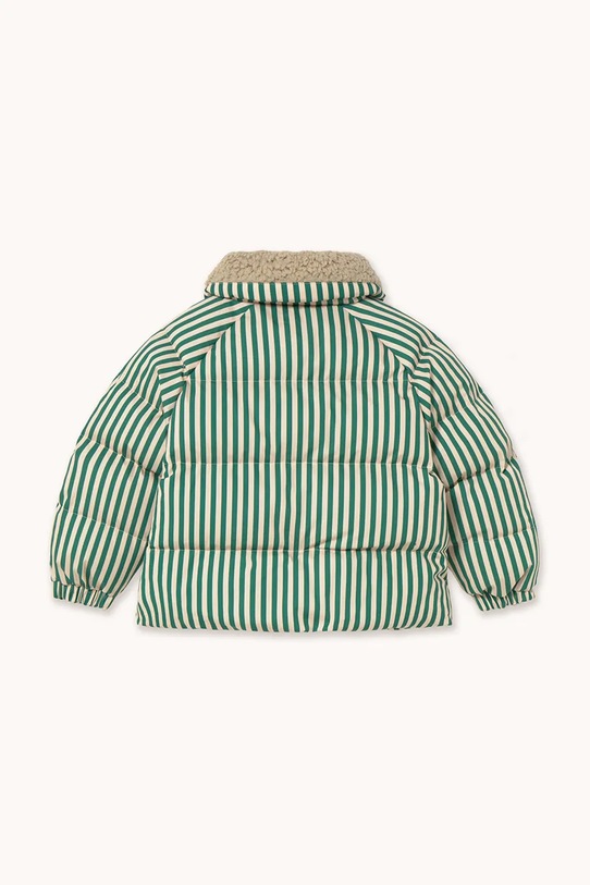 Chłopiec Tinycottons kurtka dziecięca GREEN STRIPES PADDED JACKET AW25.143 zielony