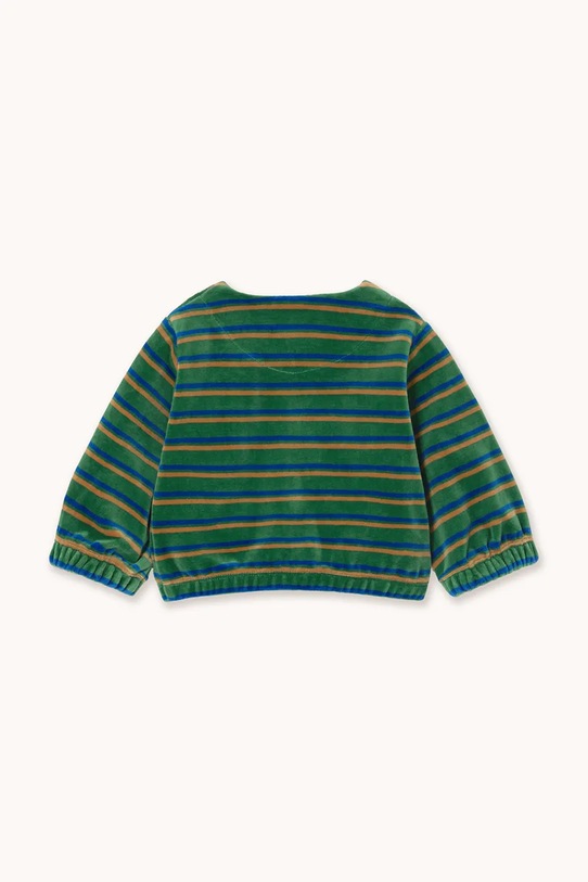 Tinycottons kurtka niemowlęca DUO STRIPES BABY JACKET AW25.253 turkusowy AW25
