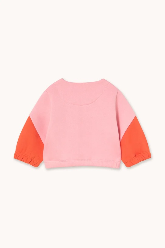Tinycottons kurtka niemowlęca TINY COLOR BLOCK BABY JACKET AW25.276 różowy AW25