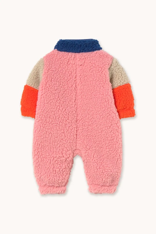 Tinycottons kombinezon niemowlęcy COLOR BLOCK POLAR SHERPA ONE-PIECE AW25.361 granatowy AW25