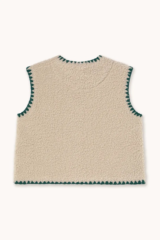 Chłopiec Tinycottons bezrękawnik dziecięcy SHERPA VEST AW25.381 beżowy