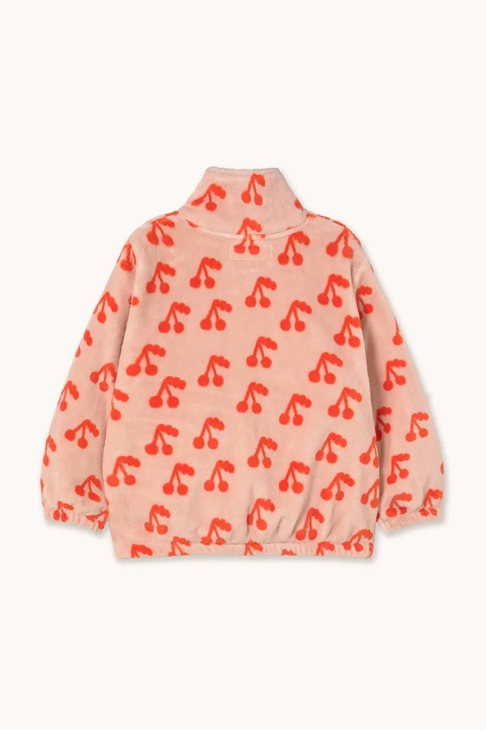 Tinycottons kurtka dziecięca CHERRIES POLAR JACKET AW25.568 pomarańczowy AW25