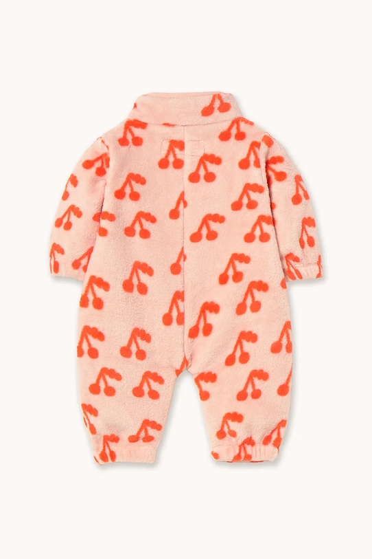 Tinycottons kombinezon niemowlęcy CHERRIES POLAR ONE-PIECE AW25.570 pomarańczowy AW25