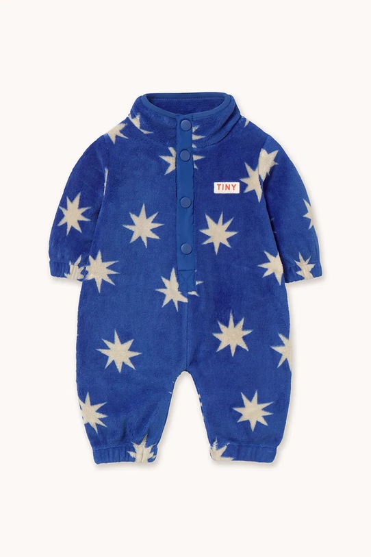 Tinycottons kombinezon niemowlęcy STARS POLAR ONE-PIECE bez kaptura granatowy AW25.574