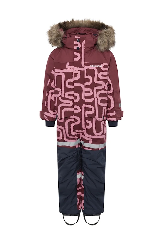 Didriksons kombinezon zimowy dziecięcy BJÄRVEN PR K COV 2 505845.9BYA bordowy AW25