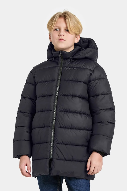 Куртка Didriksons SCORIA KIDS PARKA с утеплением чёрный 505856.9BYA