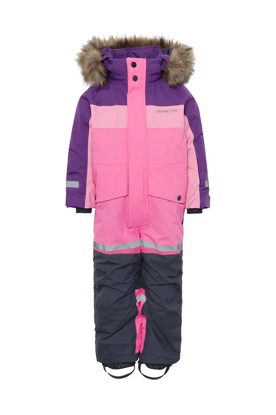 Παιδική ολόσωμη φόρμα Didriksons BJÄRVEN KDS COVER 4 505999.9BYA ροζ AW25