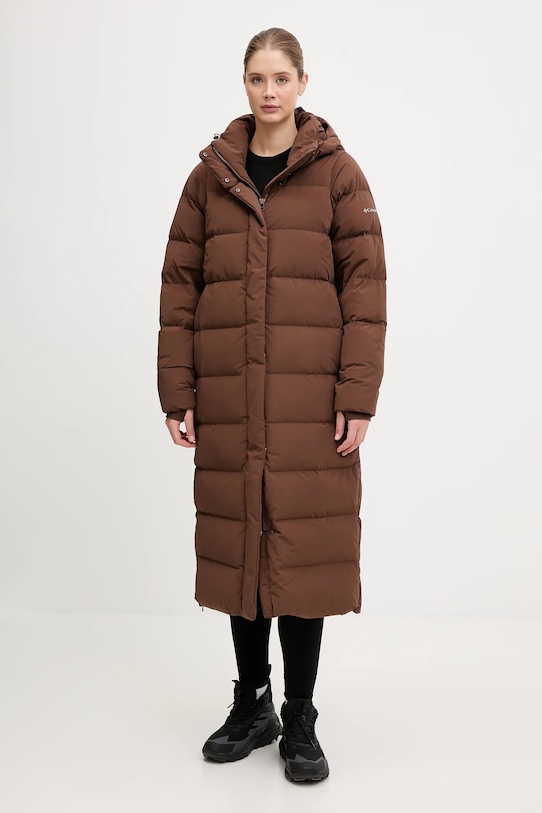 Columbia kurtka puchowa Amaze Puff pozostałe brązowy 2134894