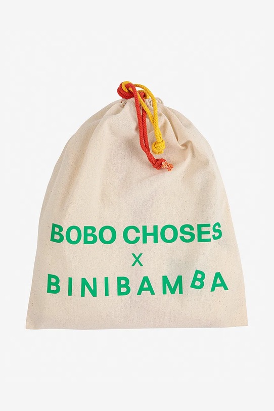 Bobo Choses kombinezon wełniany niemowlęcy BINIBAMBA beżowy 225AB001