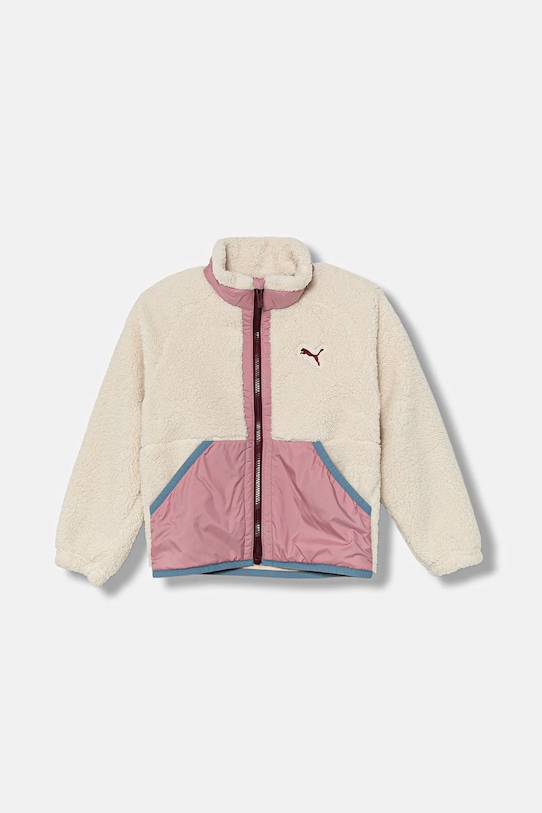 Детско яке Puma Hybrid Sherpa Jacket изкуствен косъм бежов 688405