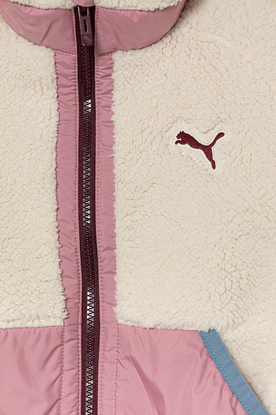 Băieți Puma geacă copii Hybrid Sherpa Jacket 688405 bej