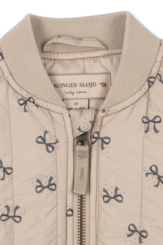 Chłopiec Konges Sløjd kurtka dziecięca JUNO PRINTED BOMBER JACKET KS104078.9BYA zielony