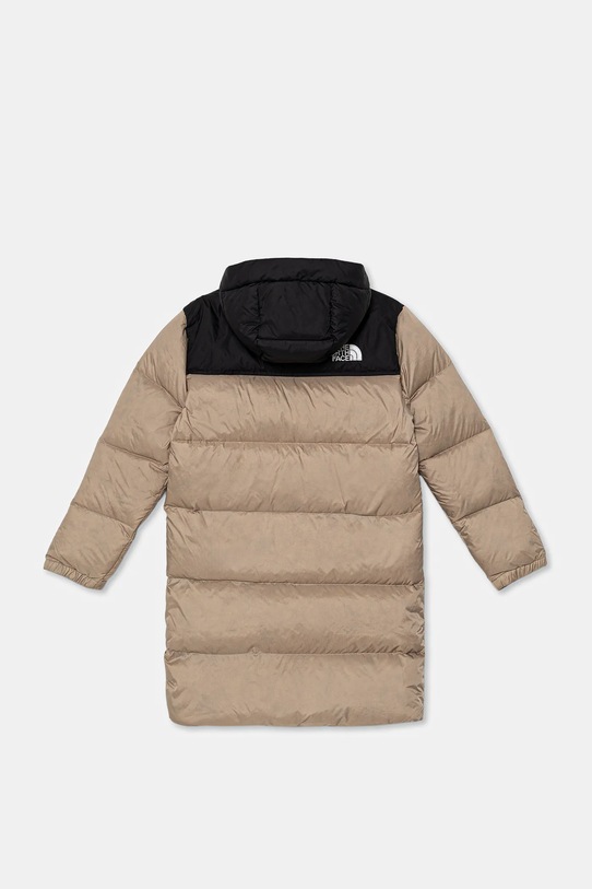 Dětská péřová bunda The North Face TEEN NUPTSE LONG PARKA NF0A88UFBOX1 zelená AW25