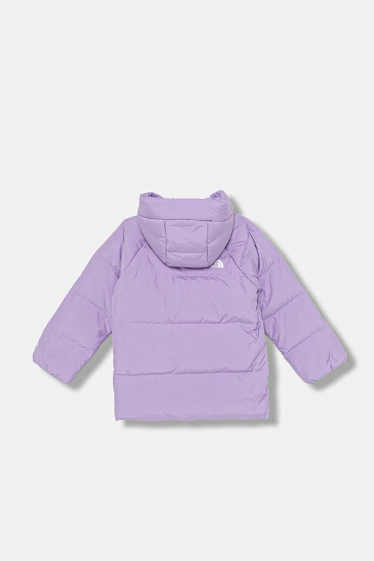 The North Face kurtka puchowa dziecięca KID NORTH DOWN FLEECE LINED PARKA NF0A88VFQZI1 fioletowy AW25