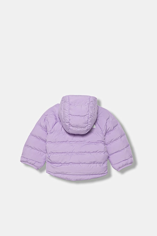 The North Face jachetă pentru copii cu două fețe BABY REVERSIBLE PERRITO HOODED JACKET violet NF0A88W3QZI1