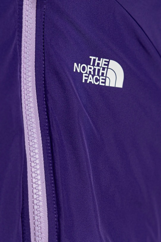 Oboustranná kojenecká bunda The North Face BABY REVERSIBLE PERRITO HOODED JACKET NF0A88W3QZI1 fialová