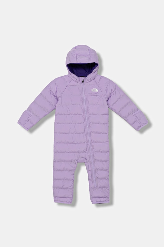 The North Face combinezon bebe BABY PERRITO ONE PIECE cu captuseala violet NF0A8DH0QZI1