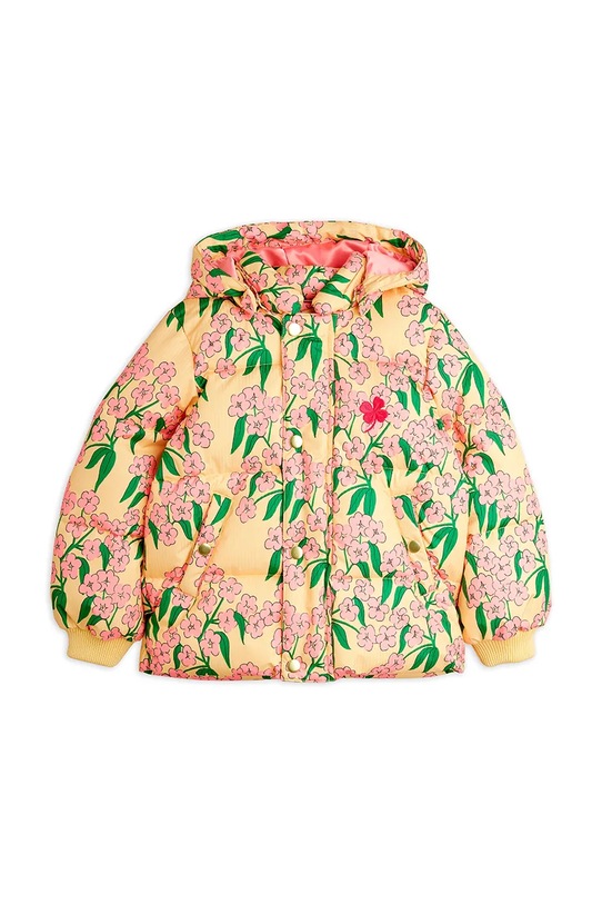Mini Rodini kurtka dziecięca Alpine flowers 25710113 żółty AW25