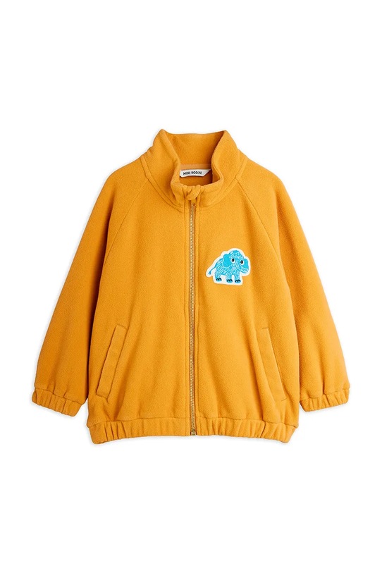 Mini Rodini bluza polarowa dziecięca Mammoths bez kaptura żółty 25710131