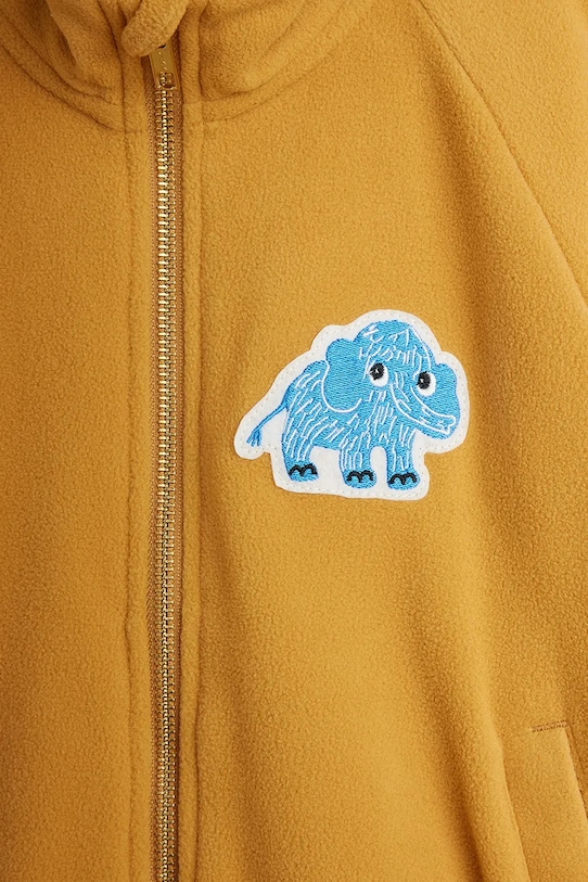 Chłopiec Mini Rodini bluza polarowa dziecięca Mammoths 25710131 żółty