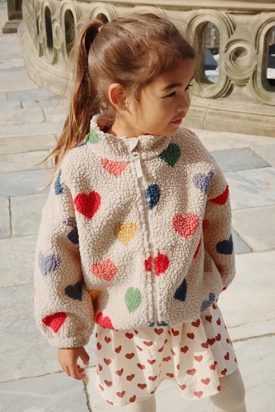 Jakna Konges Sløjd JODY TEDDY JACKET GRS bez kapuljače bež KS103479.9BYA