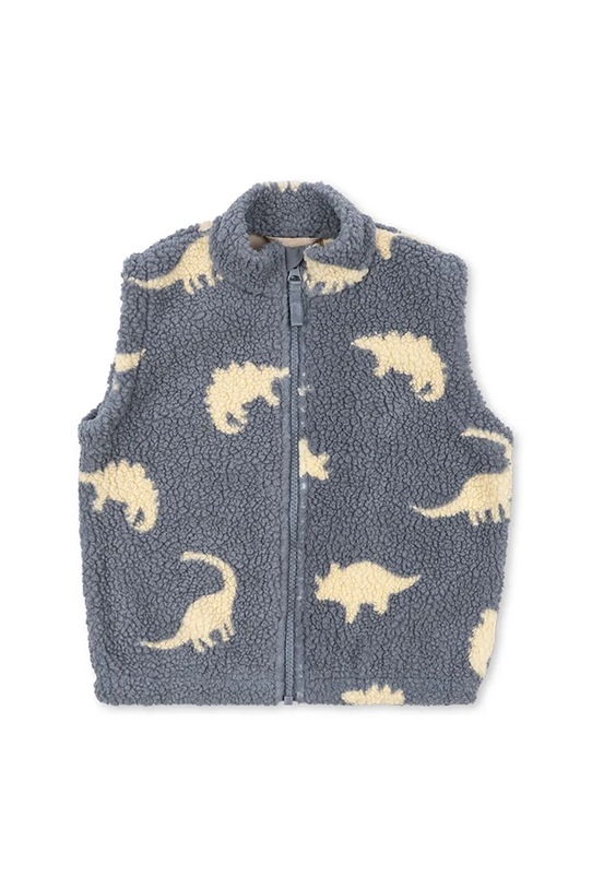 Dětská vesta Konges Sløjd JODY TEDDY VEST GRS bez podšívky modrá KS103481.9BYA