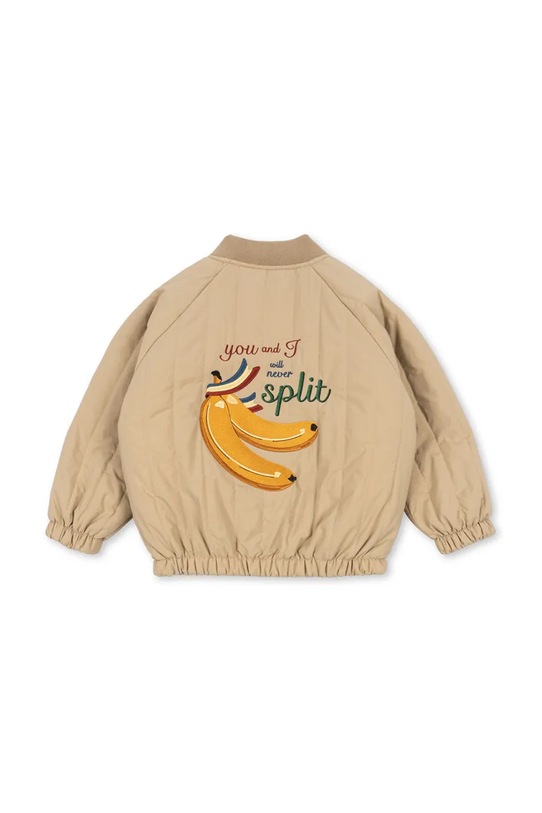 Detská bunda bomber Konges Sløjd JUNO BOMBER JACKET oversize béžová KS103484.9BYA