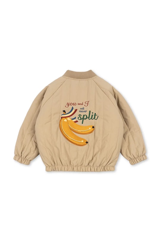Konges Sløjd giacca bomber bambini JUNO BOMBER JACKET senza beige KS103484.9BYA