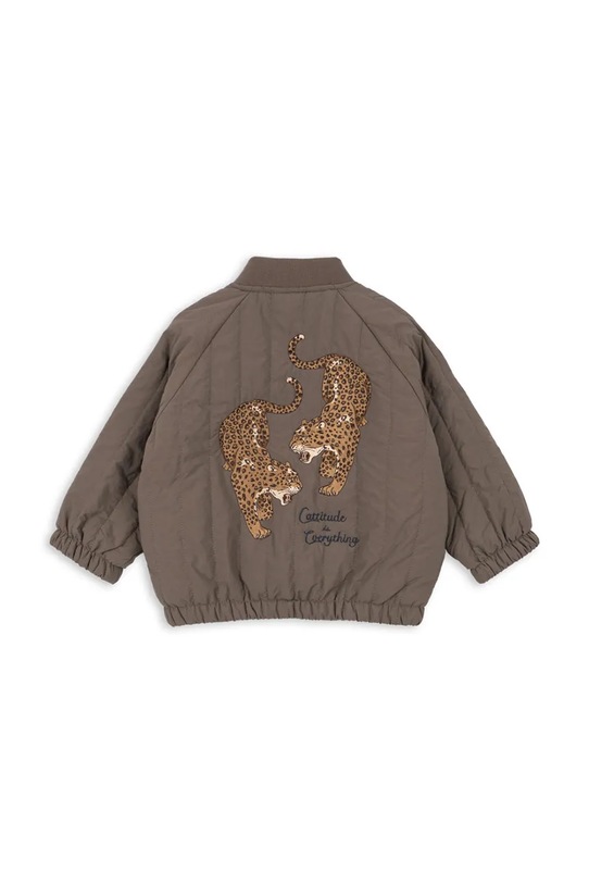 Chłopiec Konges Sløjd kurtka bomber dziecięca JUNO BOMBER JACKET KS103484.9BYA brązowy