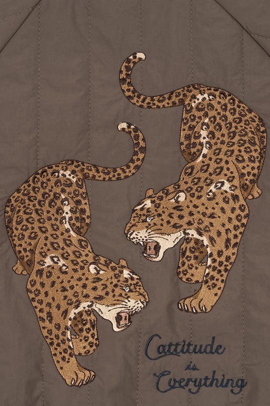 Konges Sløjd kurtka bomber dziecięca JUNO BOMBER JACKET brązowy KS103484.9BYA