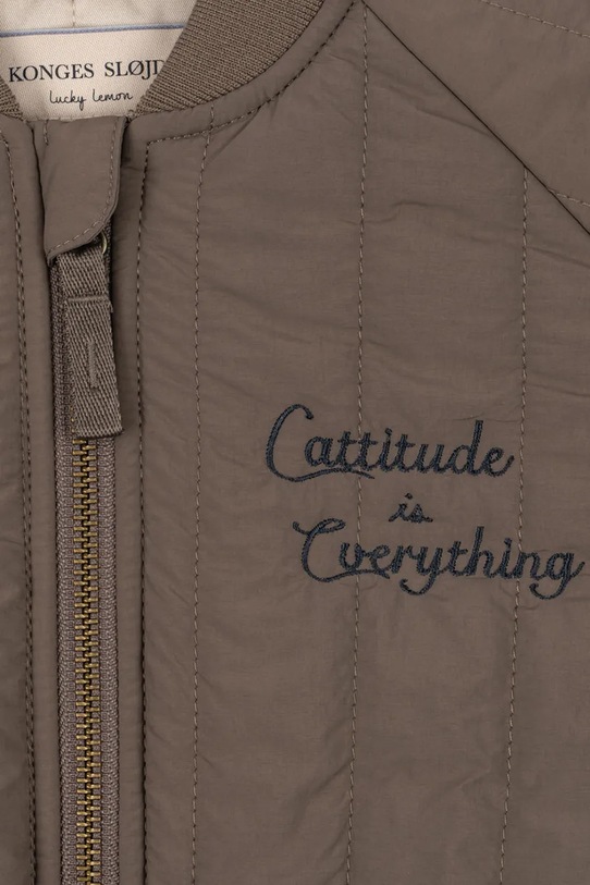 Konges Sløjd kurtka bomber dziecięca JUNO BOMBER JACKET KS103484.9BYA brązowy