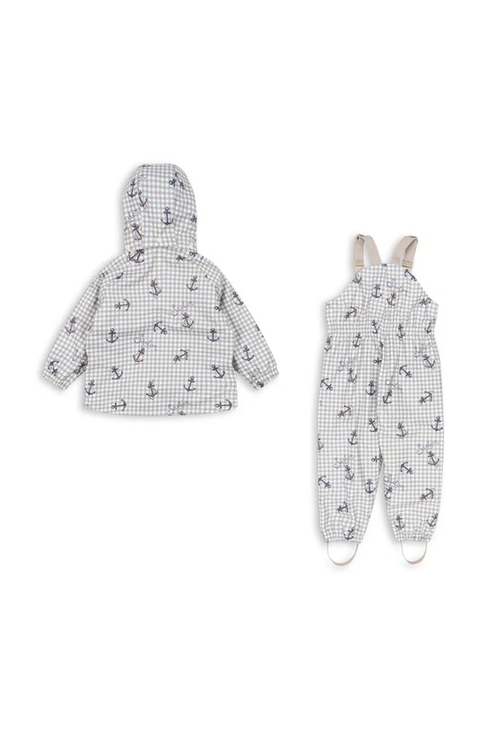 Chłopiec Konges Sløjd kurtka RAINY PALME SET KS103530.9BYA niebieski