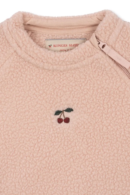 Chłopiec Konges Sløjd kombinezon niemowlęcy SAFA ONESIE GRS KS103533.9BYA różowy