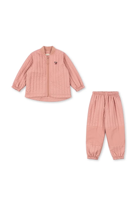 Dětská bunda a kalhoty Konges Sløjd EVI THERMO SET KS103462.9BYA růžová AW25