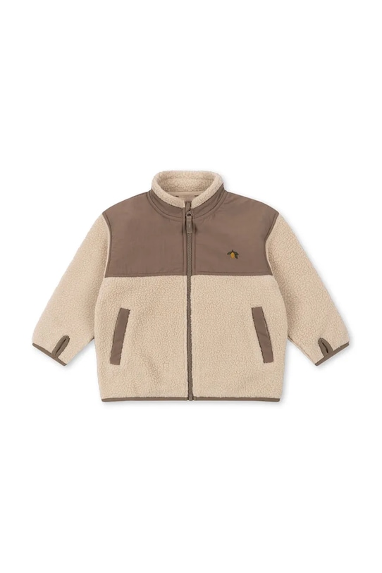 Dětská bunda Konges Sløjd FLYNN FLEECE JACKET GRS KS103464.9BYA béžová AW25