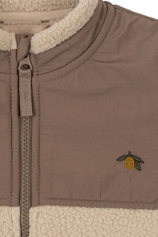 Konges Sløjd kurtka dziecięca FLYNN FLEECE JACKET GRS beżowy KS103464.9BYA