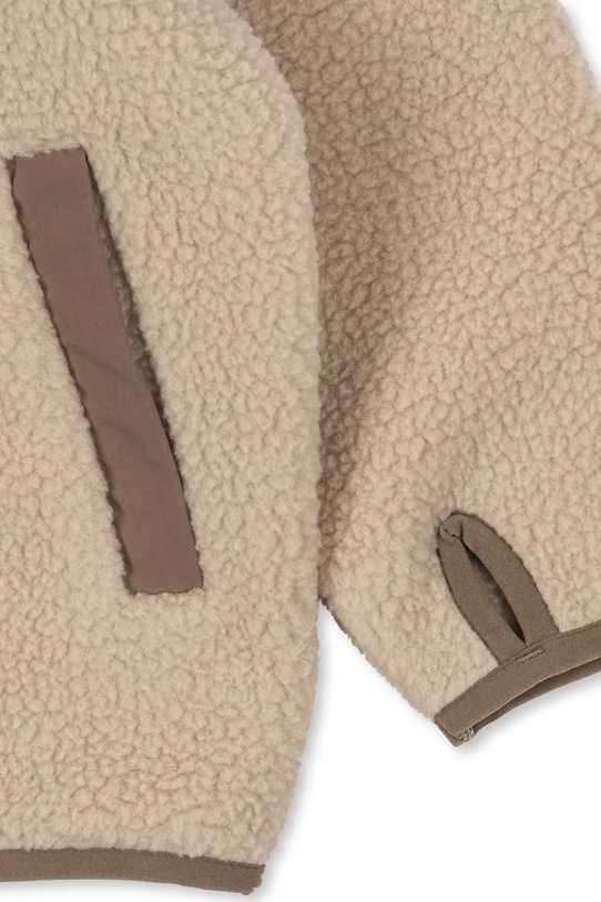 Konges Sløjd kurtka dziecięca FLYNN FLEECE JACKET GRS KS103464.9BYA beżowy