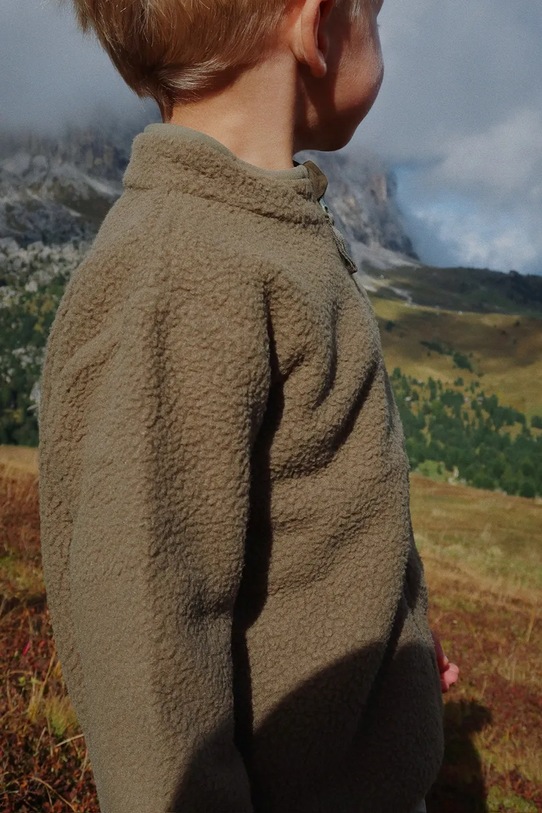 Konges Sløjd geacă copii THERMY FLEECE JACKET GRS KS103548.9BYA verde