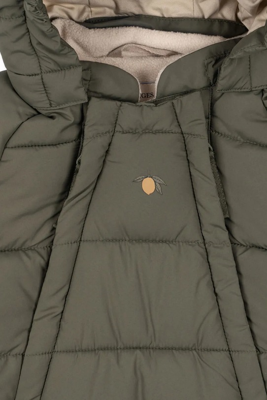 Ολόσωμη φόρμα μωρού Konges Sløjd ALPI BABY SUIT GRS πράσινο KS103438.9BYA