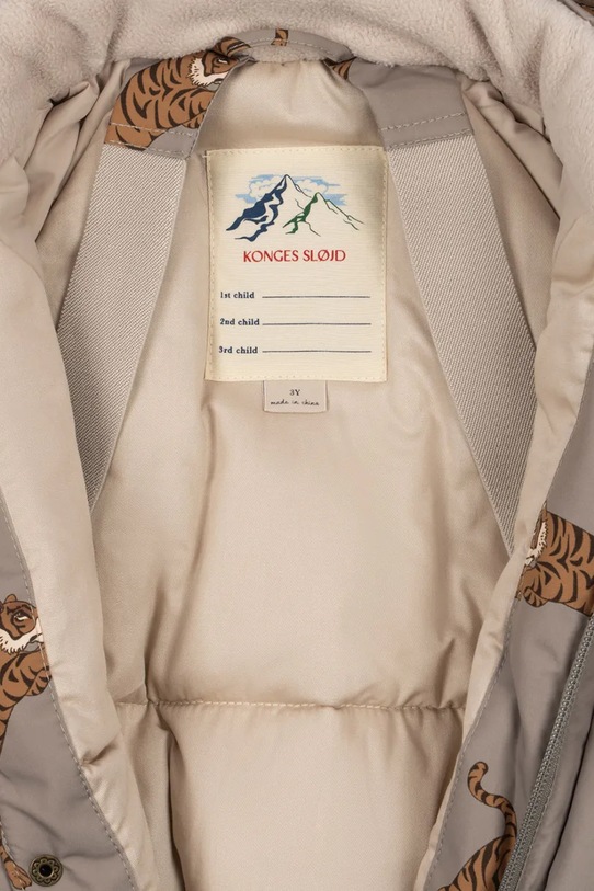 Παιδική ολόσωμη φόρμα Konges Sløjd NOHR SNOWSUIT PRINT KS103517.9BYA πράσινο