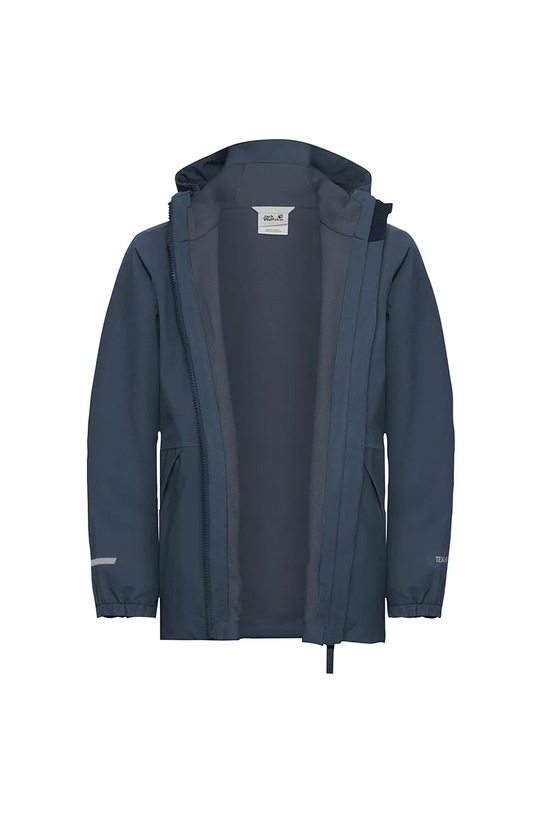 Chłopiec Jack Wolfskin kurtka SNOW DAYS JKT KIDS A65320.92.152 granatowy