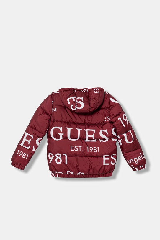 Guess kurtka dziecięca H5BJ00.WCFM0.9BYA bordowy AW25