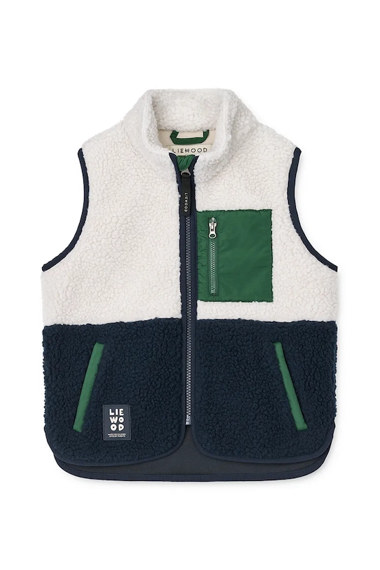 Dječji prsluk Liewood Vada Pile vest Planet friendly mornarsko plava LW14942.9BYA